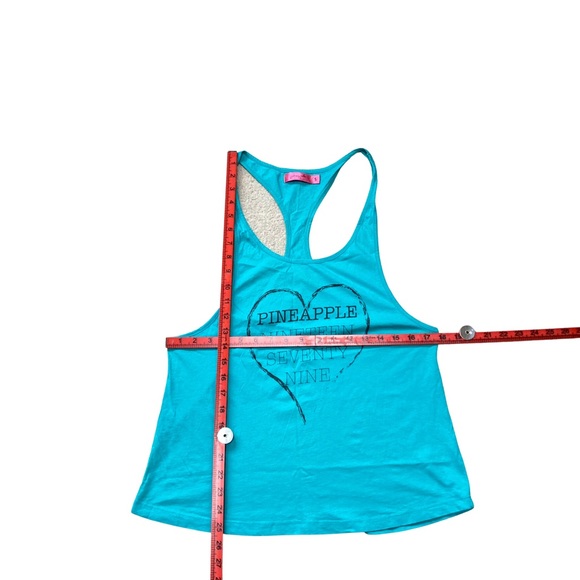 PINEAPPLE Vest WOMEN SIZE S Top SHIRT DANCE Sleeveless Loose Dance Spellout Logo - Picture 2 of 9